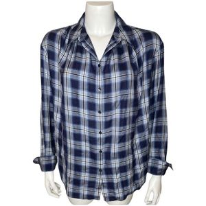 Madewell Central Long Sleeved Shirt M Lansford Plaid